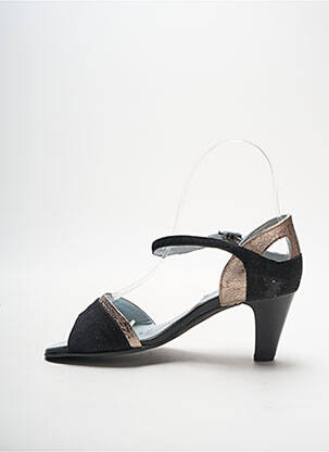 Sandale/pantofi decupați toc cui. toc de 4 la 6 cm negru ARTIKA SOFT femeie