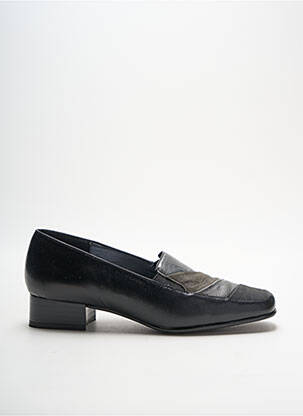 Mocasini material neted toc plat până la 3 cm negru OMBELLE femeie