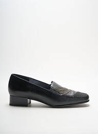 Mocasini material neted toc plat până la 3 cm negru OMBELLE femme