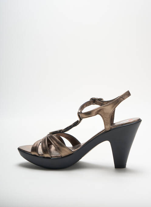 Sandale/Pantofi decupați maro FLEUR DE PEAU femeie