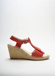 Espadrile nubuc toc de 7 la 9 cm portocaliu SEE YOU JANE femme
