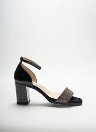 Sandale/pantofi decupați închidere cu buclă(e) toc de 7 la 9 cm negru GADEA femme