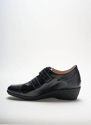 Încălțăminte de confort țesătură satinată toc de 4 la 6 cm negru LADY femeie