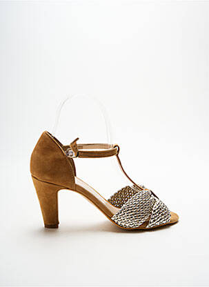 Sandale/Pantofi decupați maro REQINS femeie