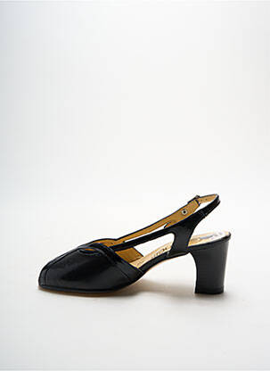 Sandale/pantofi decupați toc pătrat toc de 4 la 6 cm negru OMBELLE femeie