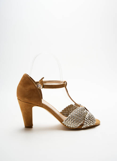 Sandale/Pantofi decupați maro REQINS femeie