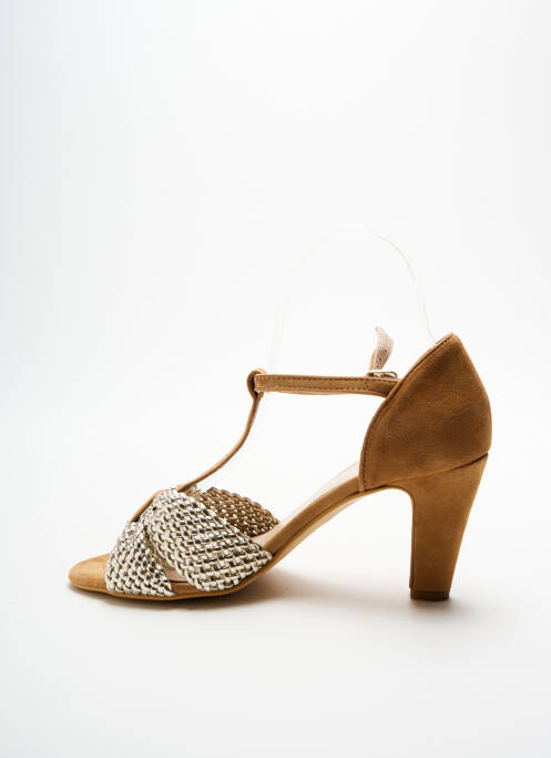 Sandale/Pantofi decupați maro REQINS femeie