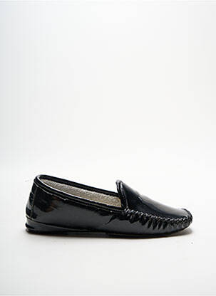 Papuci/pantofi de casă vârf rotund toc plat până la 3 cm negru HELLER femeie