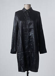 Rochie midi croială fluidă mâneci lungi negru EMMA ELLA femeie