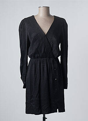 Rochie scurtă croială evazată mâneci lungi negru MORGAN femeie