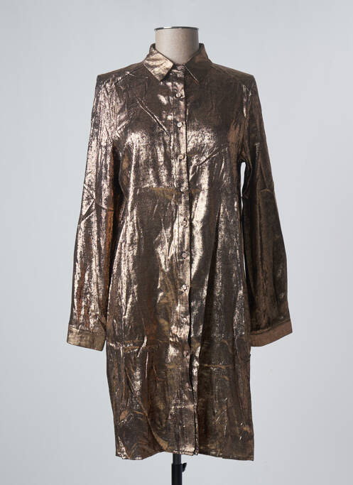 Rochie midi galben EMMA ELLA femeie