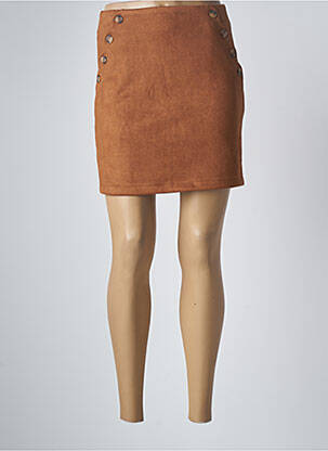 Fustă scurtă maro MAJOLICA femeie