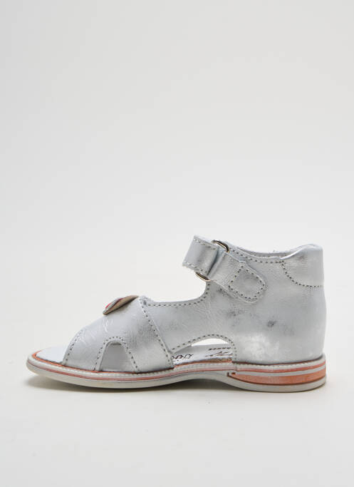 Sandale/Pantofi decupați gri BELLAMY fată