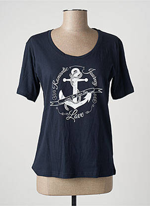 Tricou croială dreaptă mâneci scurte albastru STOOKER WOMEN femme