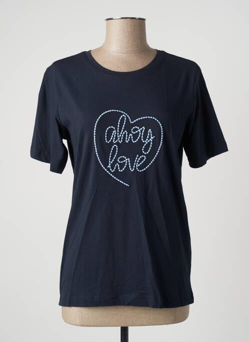 Tricou croială dreaptă mâneci scurte albastru STOOKER WOMEN femme