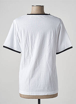 Tricou croială dreaptă mâneci scurte alb STOKTON femeie