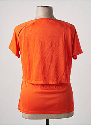 Top elasticitate mâneci scurte portocalie SPORT BY STOOKER femeie
