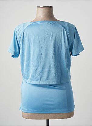 Top elasticitate mâneci scurte albastru SPORT BY STOOKER femeie