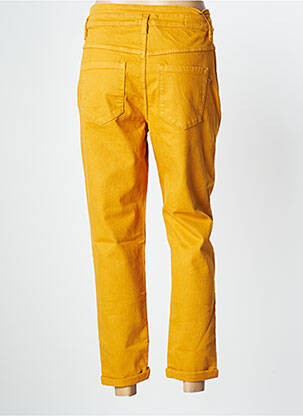 Blugi croială mom buzunare talie înaltă portocalie BONOBO femeie