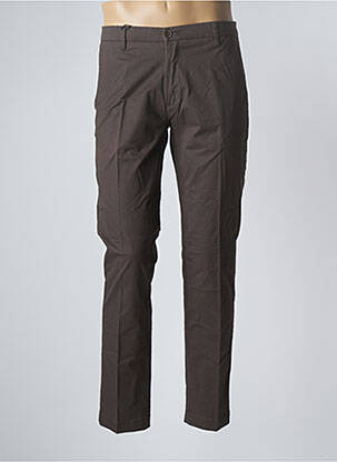Pantalon chino țesătură poplin mărime normală maro DOPPELGÄNGER bărbat