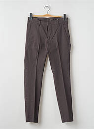 Pantalon chino țesătură poplin mărime normală gri DOPPELGÄNGER homme