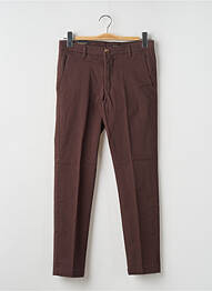 Pantalon chino țesătură poplin mărime normală maro DOPPELGÄNGER femme
