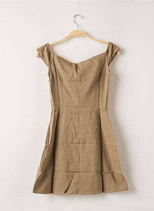Rochie scurtă mâneci scurte mâneci scurte verde LAAGAM femeie