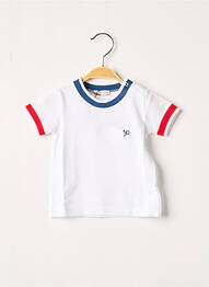 Tricou croială dreaptă mâneci scurte alb J.O MILANO garcon