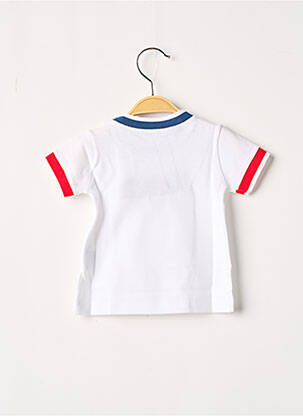 Tricou croială dreaptă mâneci scurte alb J.O MILANO băiat