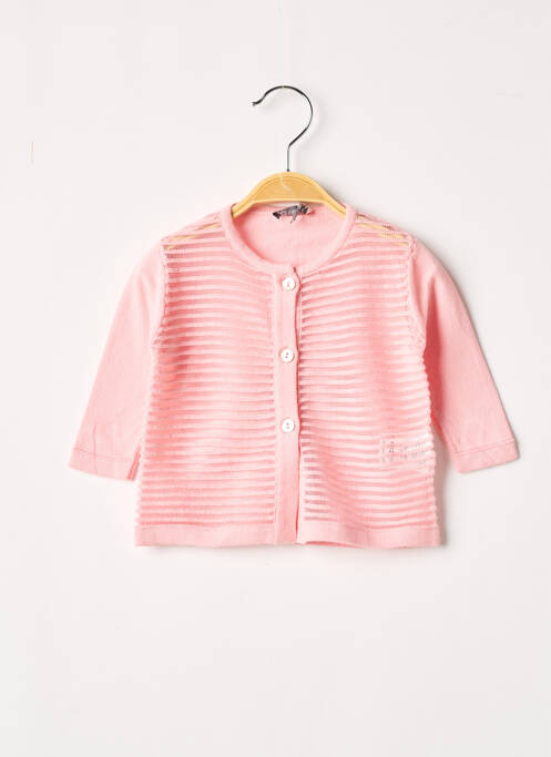 Vestă cu mâneci lungi roz J.O MILANO fată