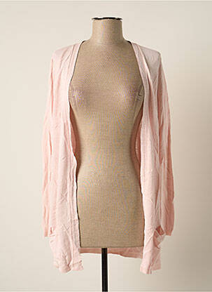 Vestă cu mâneci lungi roz MONTAGUT femeie