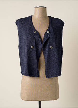 Vestă fără mâneci albastru POLES femeie