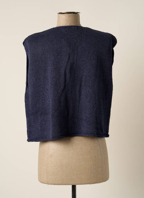 Vestă fără mâneci albastru POLES femeie