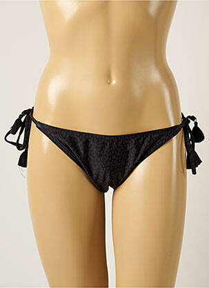 Chiloți de baie efect material satinat bikini negru BARTS femeie