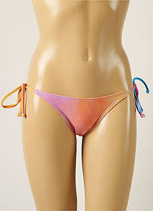 Chiloți de baie efect material satinat bikini roz BARTS femeie