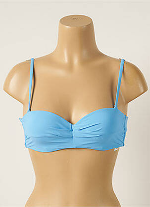 Sutien de costum de baie elasticitate sutien balconet cu decolteu înalt albastru BARTS femeie