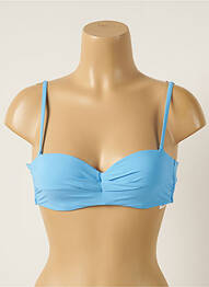Sutien de costum de baie elasticitate sutien balconet cu decolteu înalt albastru BARTS femme