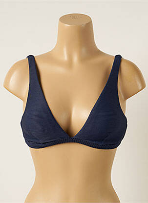 Sutien de costum de baie elasticitate top triunghiuri albastru BARTS femeie