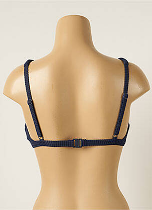 Sutien de costum de baie elasticitate top triunghiuri albastru BARTS femeie