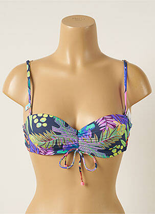 Sutien de costum de baie elasticitate sutien balconet cu decolteu înalt violet CHERRY BEACH femeie