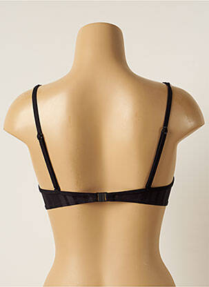Sutien de costum de baie elasticitate top sutien push-up negru CHERRY BEACH femeie
