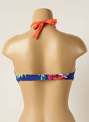 Sutien de costum de baie elasticitate top bentiță albastru CHERRY BEACH femeie