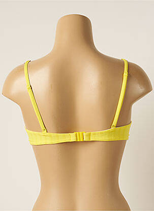 Sutien de costum de baie elasticitate top bentiță galben CHERRY BEACH femeie