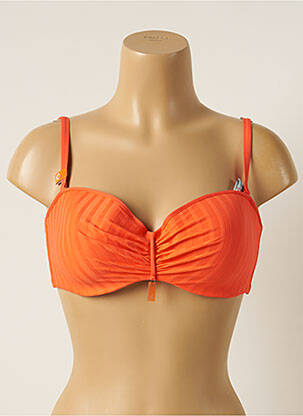 Sutien de costum de baie elasticitate top bentiță portocalie CHERRY BEACH femeie