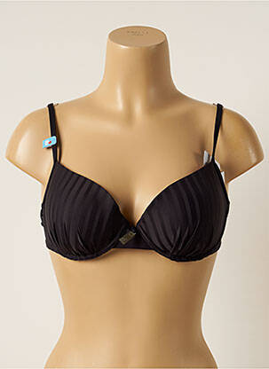 Sutien de costum de baie elasticitate top sutien modelat negru CHERRY BEACH femeie