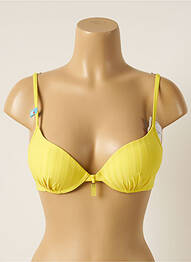 Sutien de costum de baie elasticitate top sutien push-up galben CHERRY BEACH femme