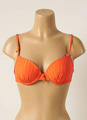 Sutien de costum de baie elasticitate top sutien modelat portocalie CHERRY BEACH femeie