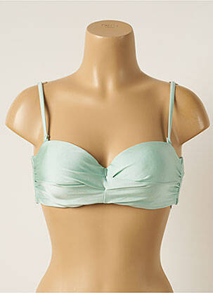 Sutien de costum de baie elasticitate sutien balconet cu decolteu înalt verde BARTS femeie