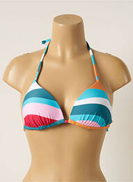 Sutien de costum de baie elasticitate top sutien modelat albastru BARTS femme