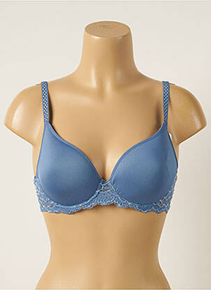 Sutien efect material satinat top sutien modelat albastru SIMONE PERELE femeie